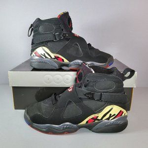 Air Jordan 8 Retro GS Playoff 2013 Size 4Y Black White Varsity Red 305368-061